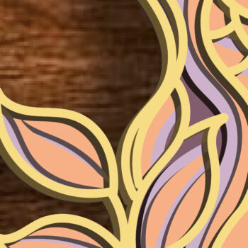 Intra απο ξύλο plywood 3mm-4mm πάχος – Ζώδιο Παρθένος/Πολυεπίπεδη διακόσμηση Δίασταση  20x20 cm INTRAFABR-81137395 - Image 3