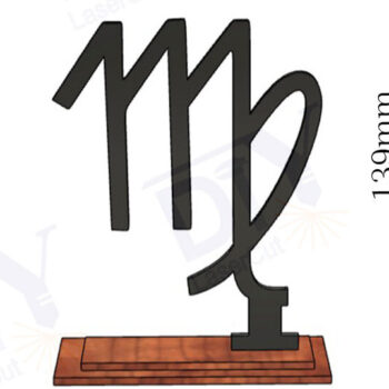 Intra απο ξύλο plywood 3mm-4mm πάχος – Ζώδια Παρθένοι με Stand Δίασταση  20x20 cm INTRAFABR-111831391 - Image 2