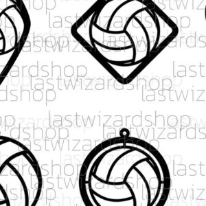 Intra απο ξύλο plywood 3mm-4mm πάχος – Σκουλαρίκια βόλεϊ, Love Volleyball Δίασταση 5x5 cm INTRAFABR-25029661