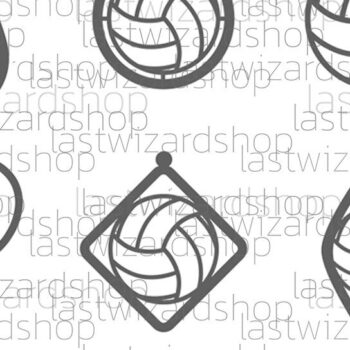 Intra απο ξύλο plywood 3mm-4mm πάχος – Σκουλαρίκια βόλεϊ, Love Volleyball Δίασταση  5x5 cm INTRAFABR-25029661 - Image 4