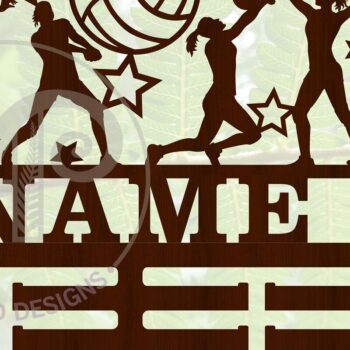 Intra απο ξύλο plywood 3mm-4mm πάχος – Σήμα κατόχου μεταλλίου βόλεϊ Δίασταση  20x20 cm INTRAFABR-68180772 - Image 2