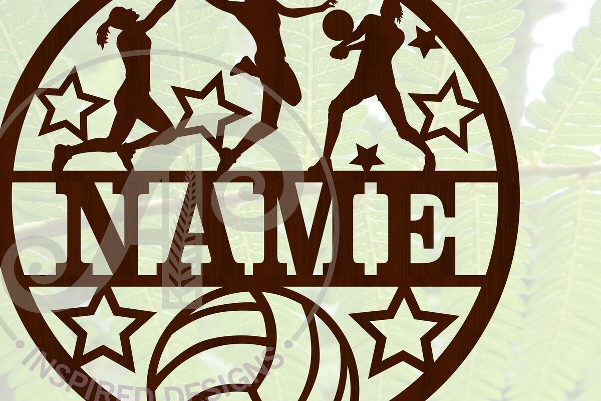 Intra απο ξύλο plywood 3mm-4mm πάχος – Βόλεϊ Γυναικείο Σήμα ονόματος Αποκοπή αρχείου Δίασταση  20x20 cm INTRAFABR-68178577