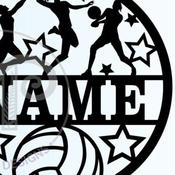 Intra απο ξύλο plywood 3mm-4mm πάχος – Βόλεϊ Γυναικείο Σήμα ονόματος Αποκοπή αρχείου Δίασταση  20x20 cm INTRAFABR-68178577 - Image 3