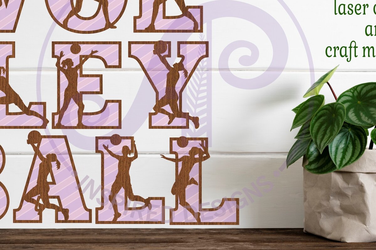 Intra απο ξύλο plywood 3mm-4mm πάχος – Γράμματα παίκτριας βόλεϊ X 57 Δίασταση  20x20 cm INTRAFABR-90459957