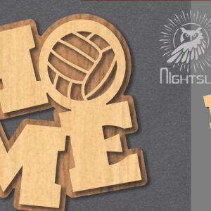 Intra απο ξύλο plywood 3mm-4mm πάχος – Διακόσμηση κοπής με λέιζερ σπιτιού βόλεϊ 1 Δίασταση  20x20 cm INTRAFABR-120390195