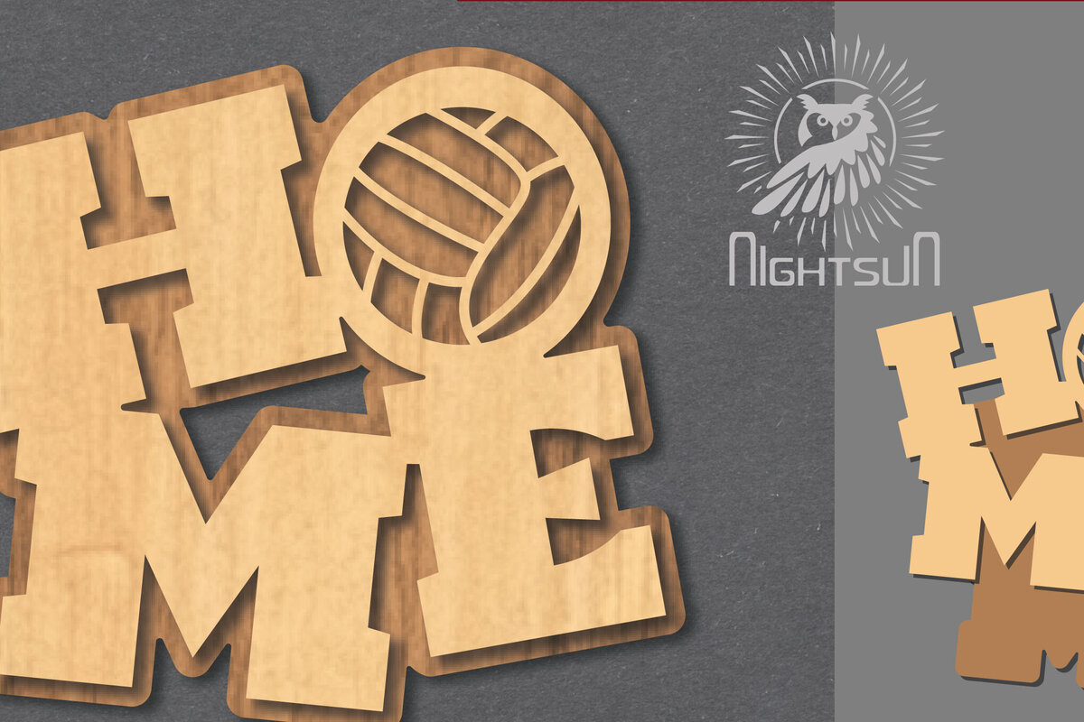 Intra απο ξύλο plywood 3mm-4mm πάχος – Διακόσμηση κοπής με λέιζερ σπιτιού βόλεϊ 1 Δίασταση  20x20 cm INTRAFABR-120390195