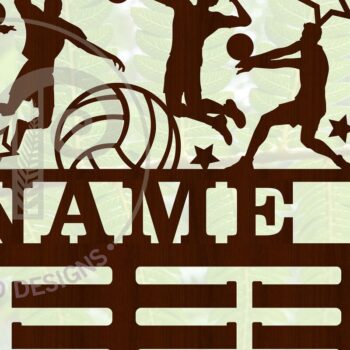 Intra απο ξύλο plywood 3mm-4mm πάχος – Σήμα κατόχου μεταλλίου βόλεϊ ανδρών Δίασταση  20x20 cm INTRAFABR-68180302 - Image 2