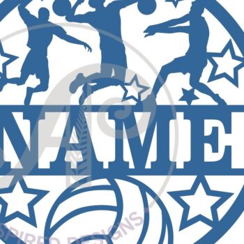 Intra απο ξύλο plywood 3mm-4mm πάχος – Βόλεϊ αρσενικό Σήμα ονόματος Περικοπή αρχείου Δίασταση  20x20 cm INTRAFABR-68177909 - Image 2