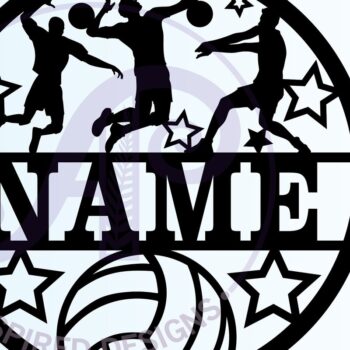 Intra απο ξύλο plywood 3mm-4mm πάχος – Βόλεϊ αρσενικό Σήμα ονόματος Περικοπή αρχείου Δίασταση  20x20 cm INTRAFABR-68177909 - Image 3