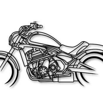 Intra απο ξύλο plywood 3mm-4mm πάχος – Vulcan S Μοτοσικλέτα Διάνυσμα Dxf Δίασταση  20x20 cm INTRAFABR-114092712 - Image 1