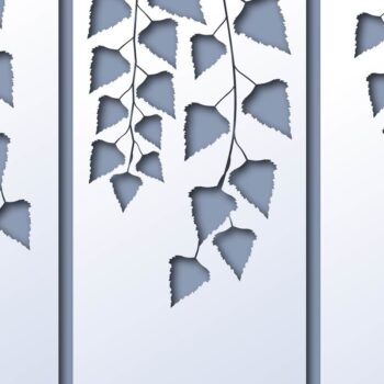 Intra απο ξύλο plywood 3mm-4mm πάχος – Wall Art 3D, Birch Branches Δίασταση  40x30 cm INTRAFABR-11589983 - Image 1