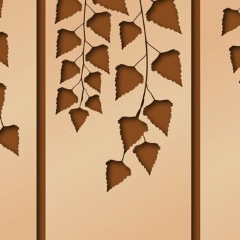 Intra απο ξύλο plywood 3mm-4mm πάχος – Wall Art 3D, Birch Branches Δίασταση  40x30 cm INTRAFABR-11589983 - Image 2