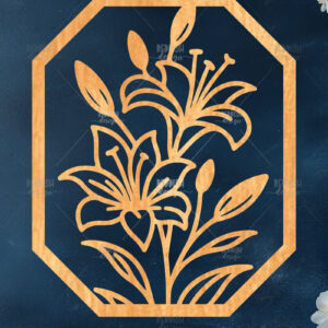 Intra απο ξύλο plywood 3mm-4mm πάχος – Wall Art Floral Πλαίσιο Δίασταση  40x30 cm INTRAFABR-125094922