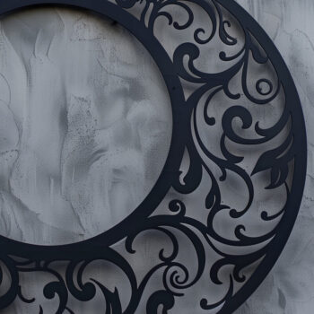 Intra απο ξύλο plywood 3mm-4mm πάχος – Wall Art Floral Moon Δίασταση  40x30 cm INTRAFABR-102099188 - Image 1