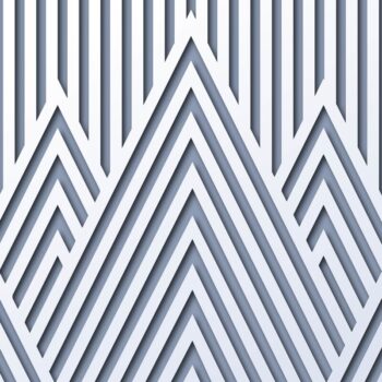 Intra απο ξύλο plywood 3mm-4mm πάχος – Τέχνη τοίχου , Γεωμετρικά βουνά Δίασταση 40x30 cm INTRAFABR-12057726 - Image 1