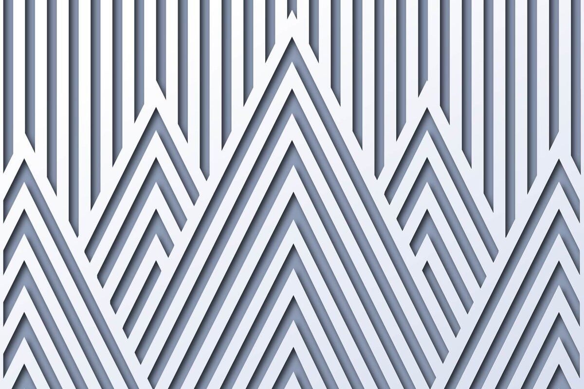 Intra απο ξύλο plywood 3mm-4mm πάχος – Τέχνη τοίχου , Γεωμετρικά βουνά Δίασταση  40x30 cm INTRAFABR-12057726