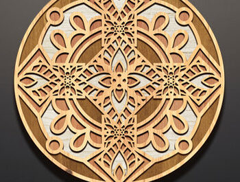 Intra απο ξύλο plywood 3mm-4mm πάχος – Wall Art 3d Mandala Bundle Δίασταση  40x30 cm INTRAFABR-95655241 - Image 7