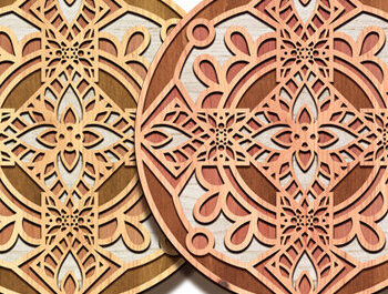 Intra απο ξύλο plywood 3mm-4mm πάχος – Wall Art 3d Mandala Bundle Δίασταση  40x30 cm INTRAFABR-95655241 - Image 9