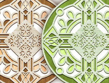 Intra απο ξύλο plywood 3mm-4mm πάχος – Wall Art 3d Mandala Bundle Δίασταση  40x30 cm INTRAFABR-95655241 - Image 11