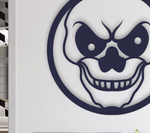 Intra απο ξύλο plywood 3mm-4mm πάχος – Τέχνη τοίχου με Skull Head Δίασταση  40x30 cm INTRAFABR-75170986