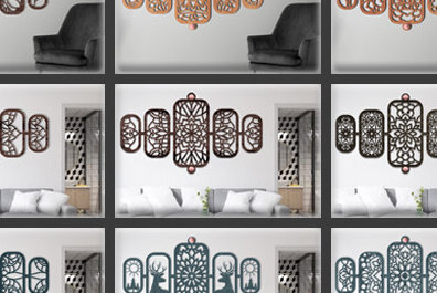 Intra απο ξύλο plywood 3mm-4mm πάχος – Wall Art Σετ Δίασταση  40x30 cm INTRAFABR-84116736