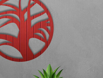 Intra απο ξύλο plywood 3mm-4mm πάχος – Τέχνη τοίχου Tree Δίασταση 40x30 cm INTRAFABR-75301210 - Image 1