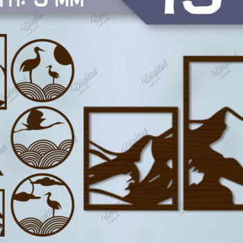 Intra απο ξύλο plywood 3mm-4mm πάχος – Πακέτο LaserCut Art Wall Art. Διακόσμηση σπιτιού Δίασταση  40x30 cm INTRAFABR-85704341 - Image 1
