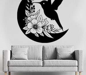 Intra απο ξύλο plywood 3mm-4mm πάχος – Wall Art Moon Εσωτερική Δίασταση  40x30 cm INTRAFABR-101049246