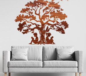 Intra απο ξύλο plywood 3mm-4mm πάχος – Wall Art Moon Δίασταση  40x30 cm INTRAFABR-101051556