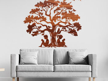 Intra απο ξύλο plywood 3mm-4mm πάχος – Wall Art Moon Δίασταση  40x30 cm INTRAFABR-101051556 - Image 1