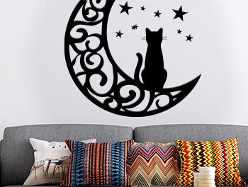 Intra απο ξύλο plywood 3mm-4mm πάχος – Πακέτο κοπής με λέιζερ Wall Art Moon Δίασταση  40x30 cm INTRAFABR-101051776 - Image 5