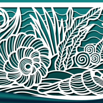 Intra απο ξύλο plywood 3mm-4mm πάχος – Πάνελ τοίχου, Αρχεία κοπής με λέιζερ CNC Δίασταση  40x30 cm INTRAFABR-4688905 - Image 1