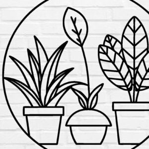 Intra απο ξύλο plywood 3mm-4mm πάχος – Επιτοίχιο φυτό με λέιζερ κοπή Δίασταση  20x20 cm INTRAFABR-100953858