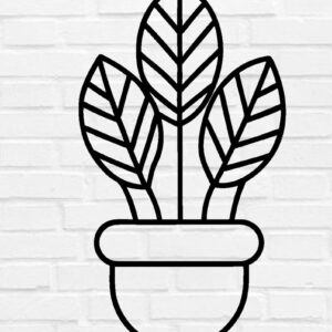 Intra απο ξύλο plywood 3mm-4mm πάχος – Επιτοίχιο φυτό με λέιζερ κοπή Δίασταση  20x20 cm INTRAFABR-100953671