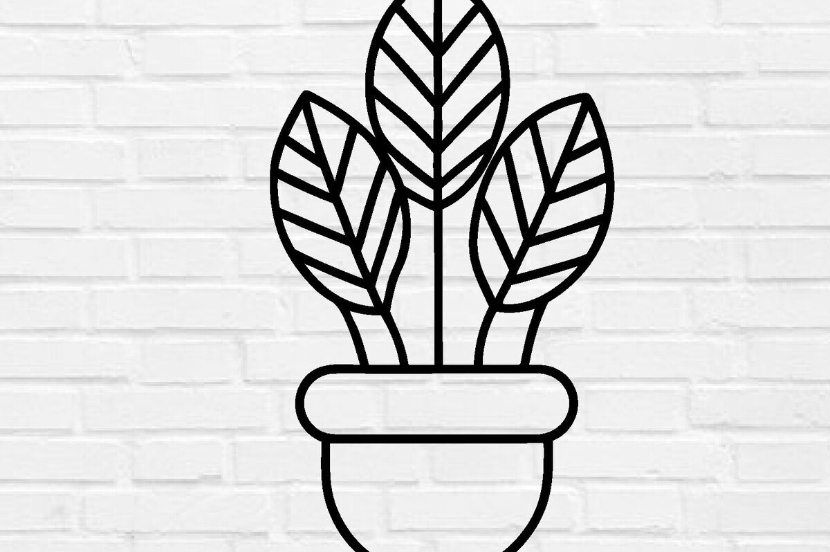 Intra απο ξύλο plywood 3mm-4mm πάχος – Επιτοίχιο φυτό με λέιζερ κοπή Δίασταση  20x20 cm INTRAFABR-100953671