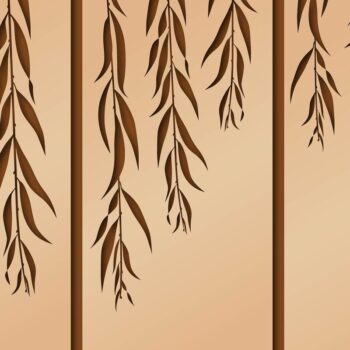 Intra απο ξύλο plywood 3mm-4mm πάχος – Wall Art, Weeping Willow, Triple Δίασταση  40x30 cm INTRAFABR-11504598 - Image 2
