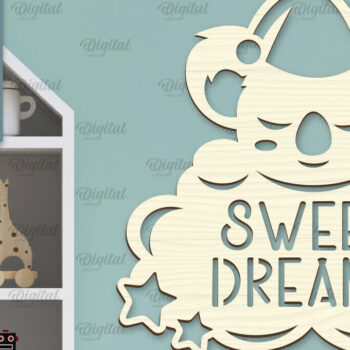 Intra απο ξύλο plywood 3mm-4mm πάχος – Τοίχο Διακόσμηση Βρεφικού Δωματίου Δίασταση  20x20 cm INTRAFABR-98430005 - Image 1