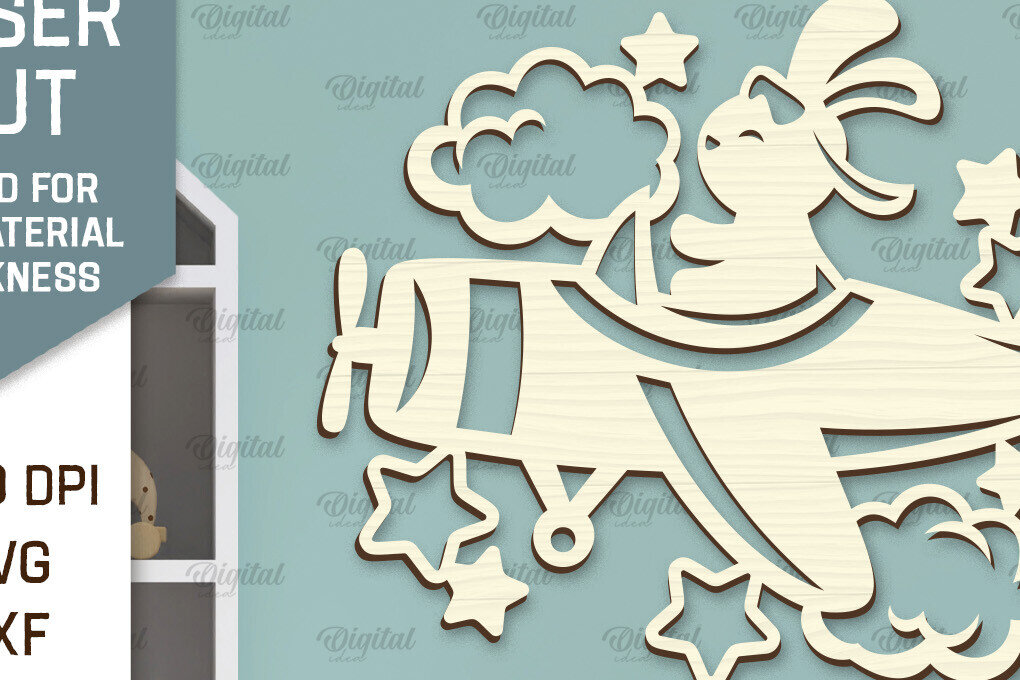 Intra απο ξύλο plywood 3mm-4mm πάχος – Τοίχο Διακόσμηση Βρεφικού Δωματίου Δίασταση  20x20 cm INTRAFABR-98430165