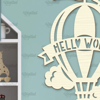 Intra απο ξύλο plywood 3mm-4mm πάχος – Τοίχο Διακόσμηση Βρεφικού Δωματίου Δίασταση  20x20 cm INTRAFABR-98405881 - Image 1