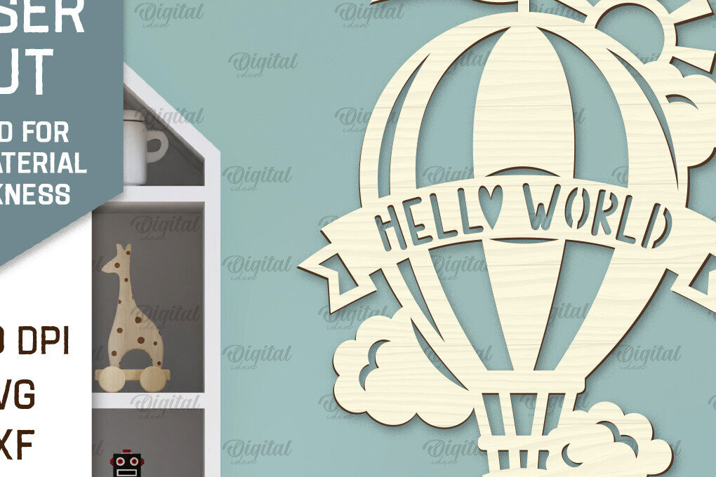 Intra απο ξύλο plywood 3mm-4mm πάχος – Τοίχο Διακόσμηση Βρεφικού Δωματίου Δίασταση  20x20 cm INTRAFABR-98405881