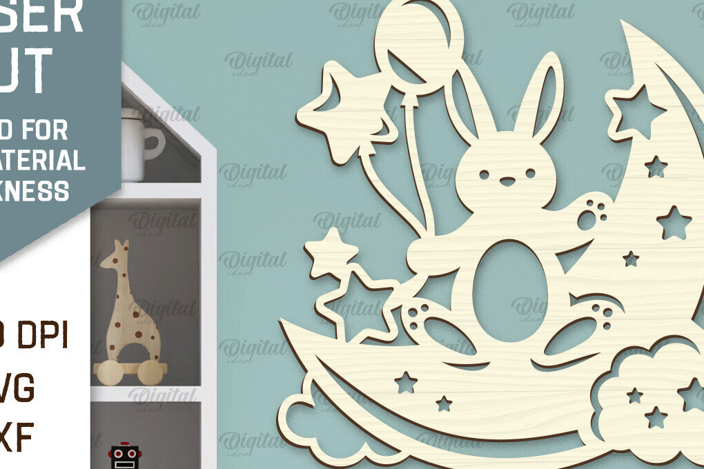 Intra απο ξύλο plywood 3mm-4mm πάχος – Τοίχο Διακόσμηση Βρεφικού Δωματίου Δίασταση  20x20 cm INTRAFABR-98405942