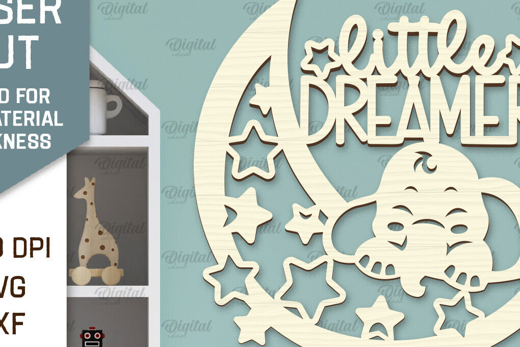 Intra απο ξύλο plywood 3mm-4mm πάχος – Τοίχο Διακόσμηση Βρεφικού Δωματίου Δίασταση  20x20 cm INTRAFABR-98405971