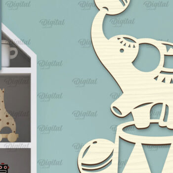 Intra απο ξύλο plywood 3mm-4mm πάχος – Τοίχο Διακόσμηση Βρεφικού Δωματίου Δίασταση  20x20 cm INTRAFABR-98406153 - Image 1