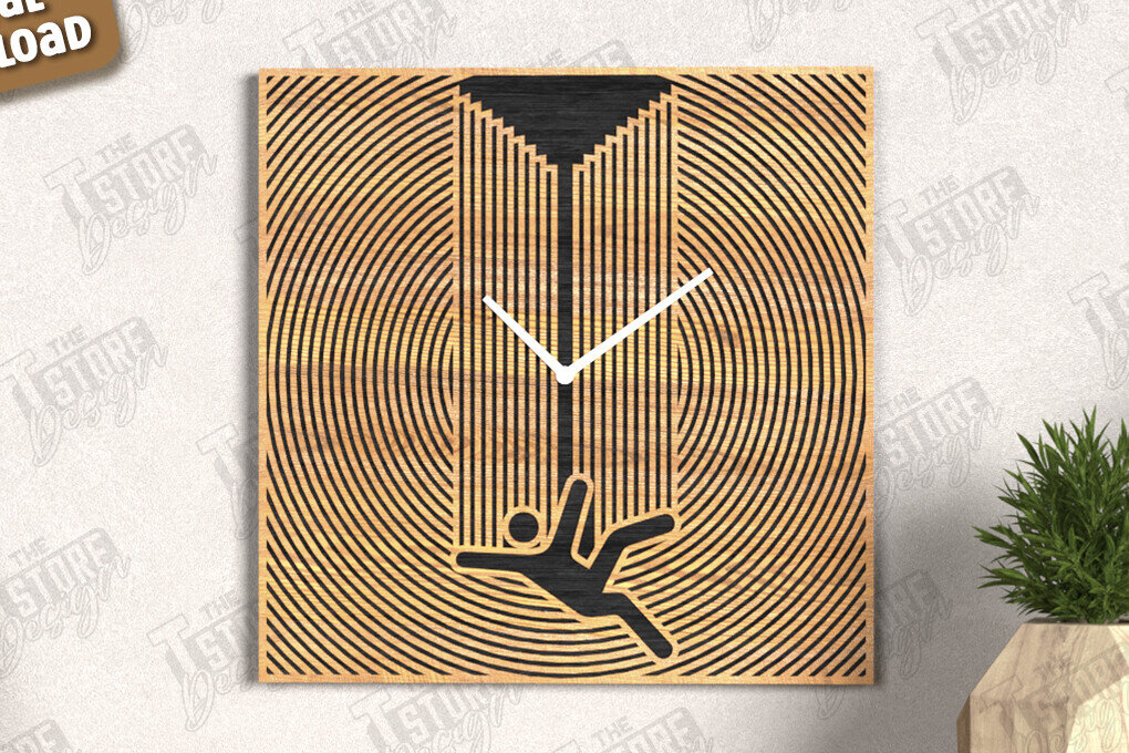 Intra απο ξύλο plywood 3mm-4mm πάχος – Ρολόι τοίχου | Διακοσμητικό ρολόι Δίασταση  40x30 cm INTRAFABR-123419409