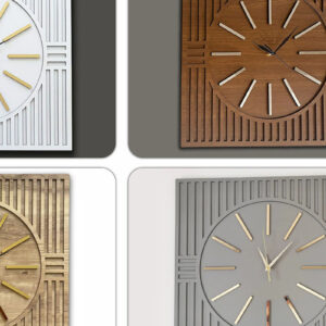 Intra απο ξύλο plywood 3mm-4mm πάχος – Ρολόι τοίχου Δίασταση  40x30 cm INTRAFABR-60921704