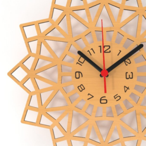 Intra απο ξύλο plywood 3mm-4mm πάχος – Ρολόι τοίχου Αρχεία κοπής με λέιζερ Glowforge Δίασταση  40x30 cm INTRAFABR-79949269