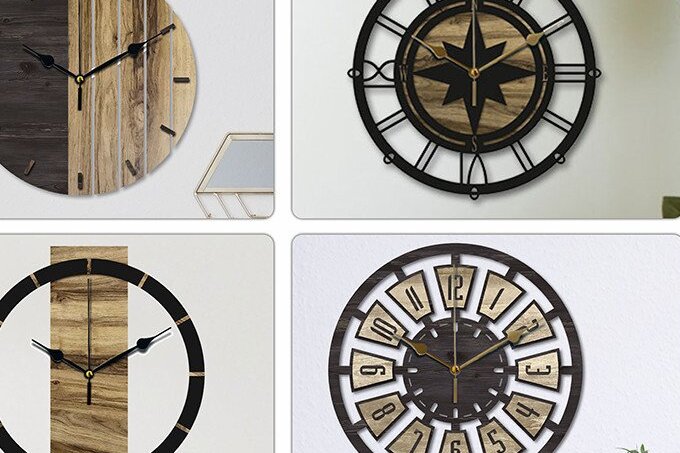 Intra απο ξύλο plywood 3mm-4mm πάχος – Ρολόι τοίχου, ρολόγια τοίχου μοντέλα DXF Δίασταση  40x30 cm INTRAFABR-35922261