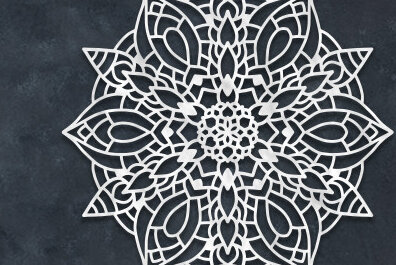 Intra απο ξύλο plywood 3mm-4mm πάχος – Διακόσμηση τοίχου Mandala Cut Laser Δίασταση  40x30 cm INTRAFABR-63925881