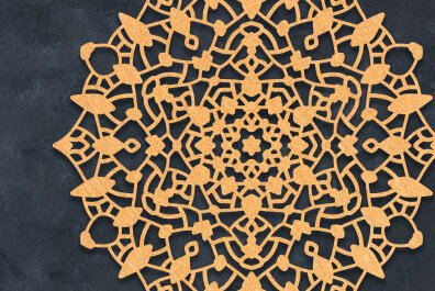 Intra απο ξύλο plywood 3mm-4mm πάχος – Διακόσμηση τοίχου Mandala Cut Laser Δίασταση  40x30 cm INTRAFABR-63925898