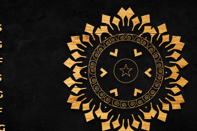 Intra απο ξύλο plywood 3mm-4mm πάχος – Διακόσμηση τοίχου Mandala Cut Laser Δίασταση  40x30 cm INTRAFABR-90532886